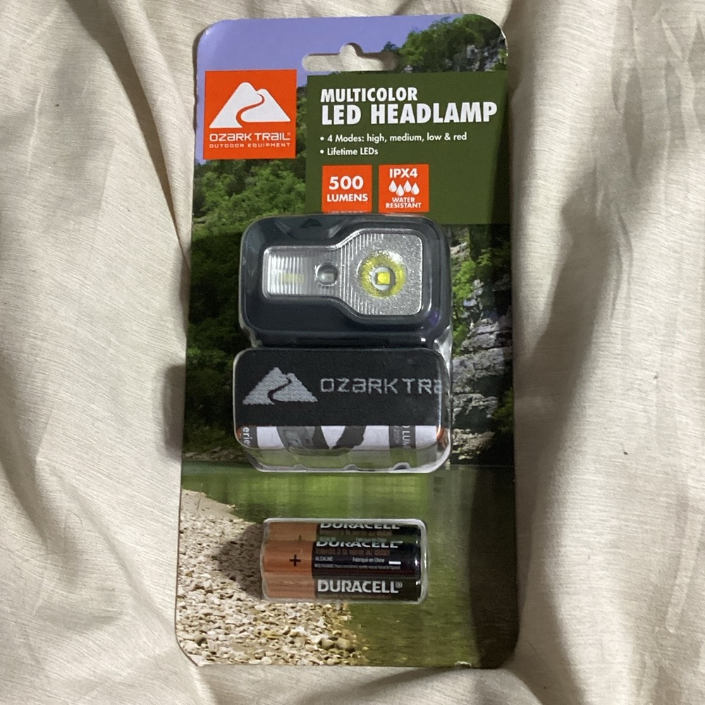 Ozark Trail Black and White LED Headlamp